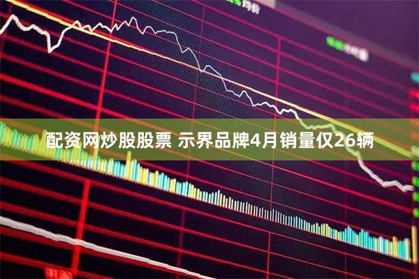 配资网炒股股票 示界品牌4月销量仅26辆